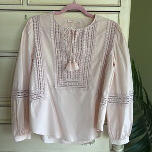 Tory Burch Marissa Top in Porcelain Pink size 4